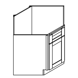 Diagonal Sink Base Cabinet