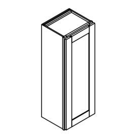 2″H One Door Wall Cabinets