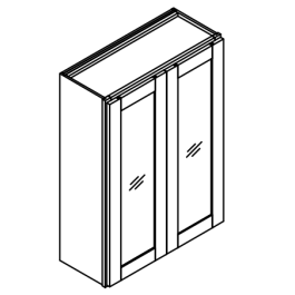 42″ High Two Door Wall Cabinets